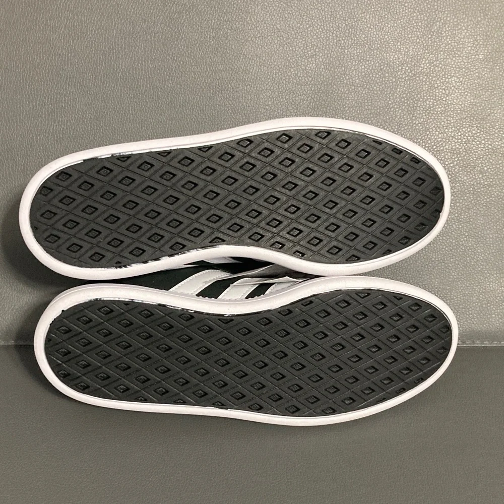 Adidas Black and White Suede Sneakers - Picture 6 of 7